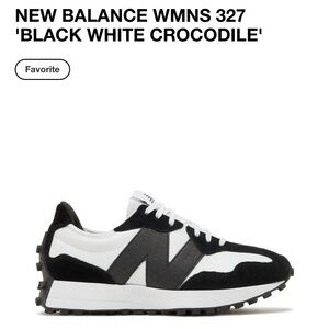 New Balance 327 ‘Black White Crocodile’